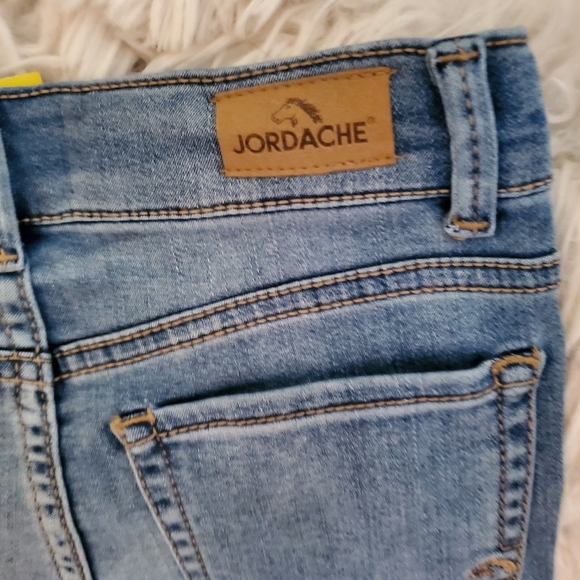 Girls jordache snap up super skinny stretch jeans size 8 - Picture 4 of 7